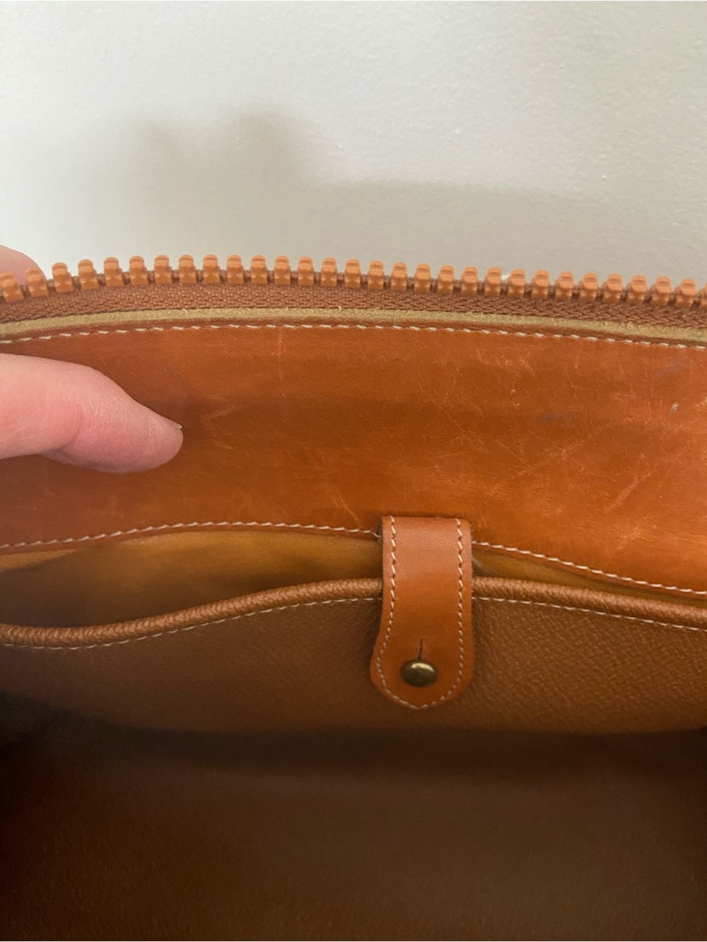 Dooney & Bourke Chestnut Brown Pebbled Leather Satchel - Picture 8 of 15